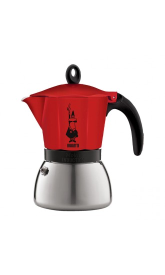 Кофеварка Bialetti Moka Induction Red (4 чашки)