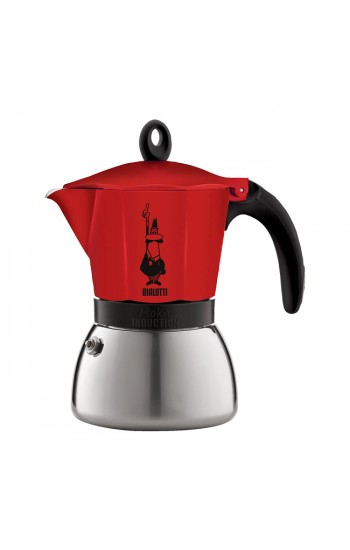 Кофеварка Bialetti Moka Induction Red (4 чашки)